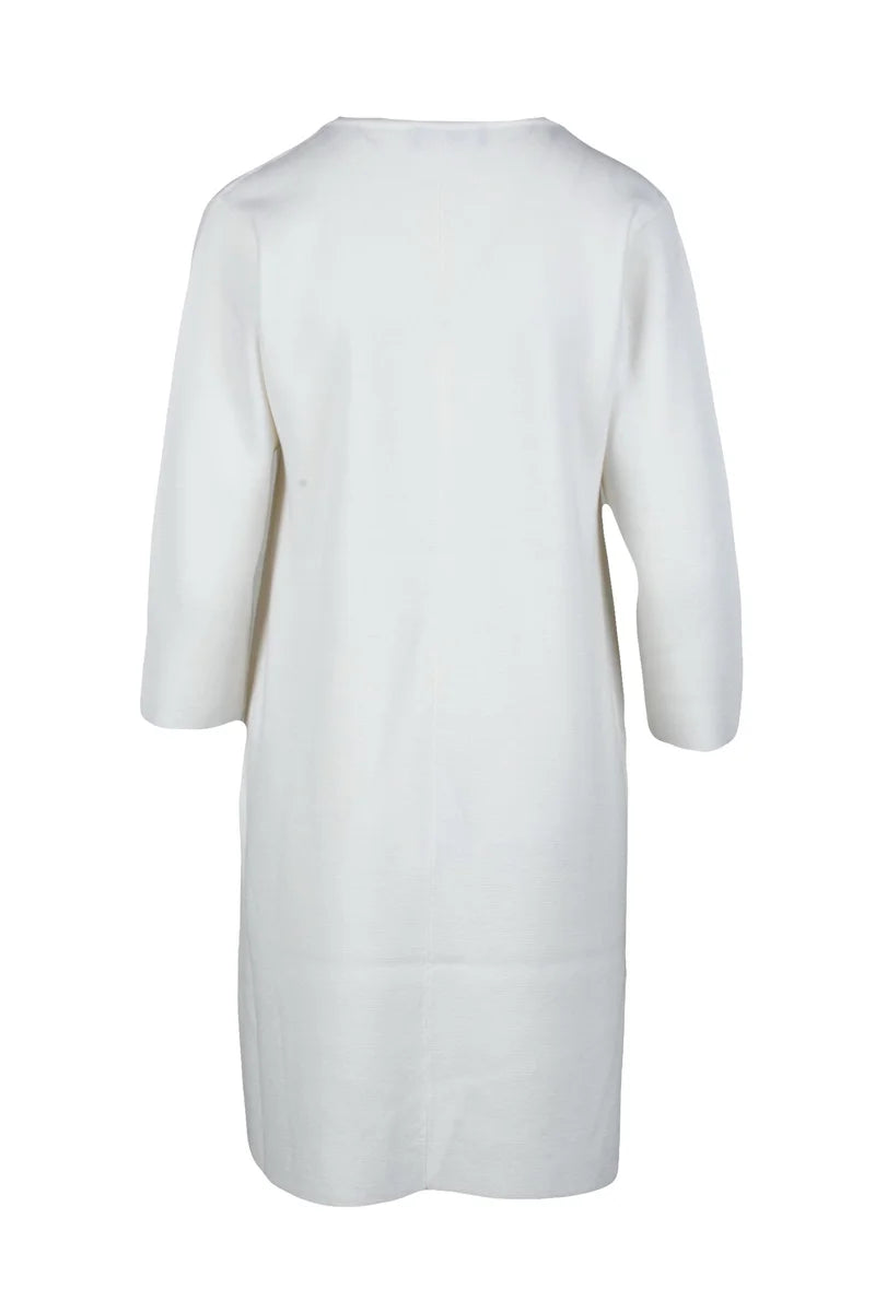 Knit Dress Virgin Wool - White