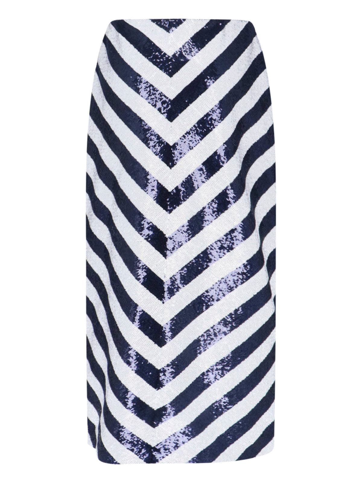Sequin Midi Skirt – Blue & White