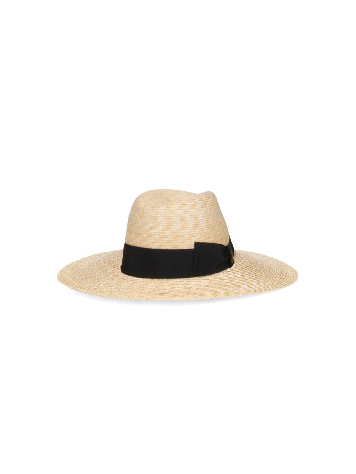 Beige Sophie Wide-Brimmed Woven Straw Hat