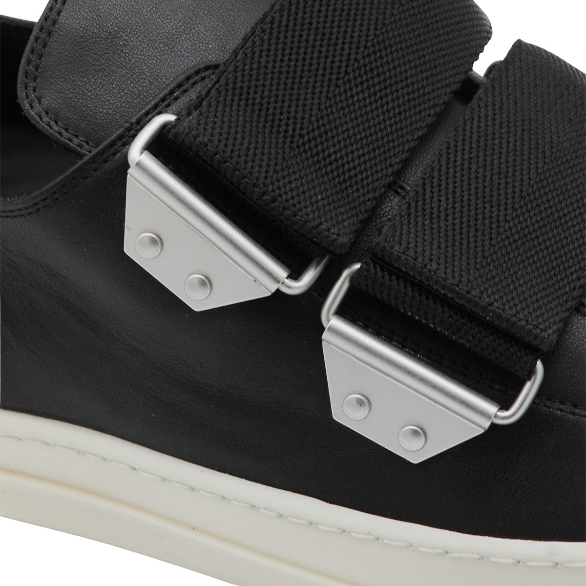 Black Sneakers With Contrasting Rubber Toe Cap