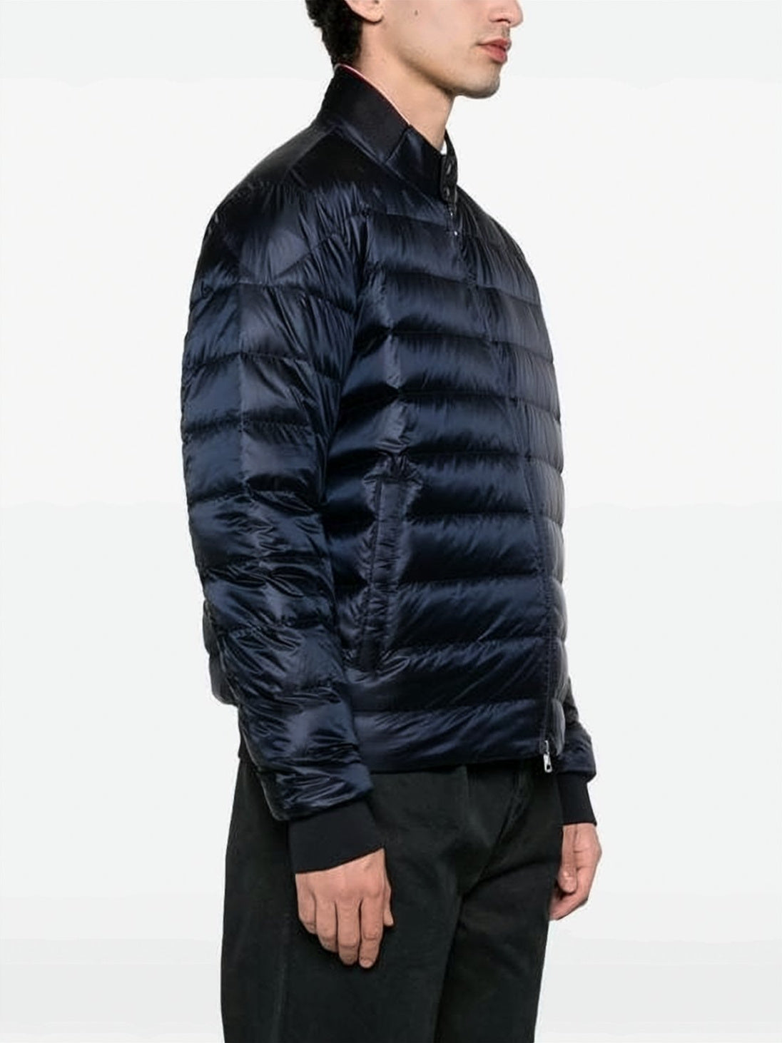 Quilted Padded Jacket With High Collar