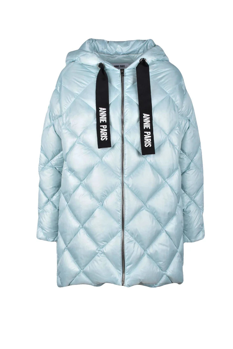 Aquamarine Quilted Down Jacket