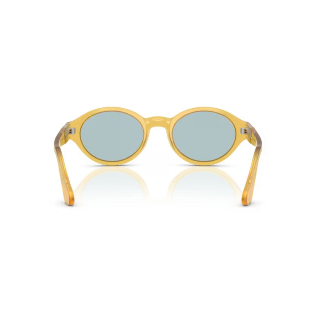 0po3378s Translucent Yellow Acetate Oval Sunglasses