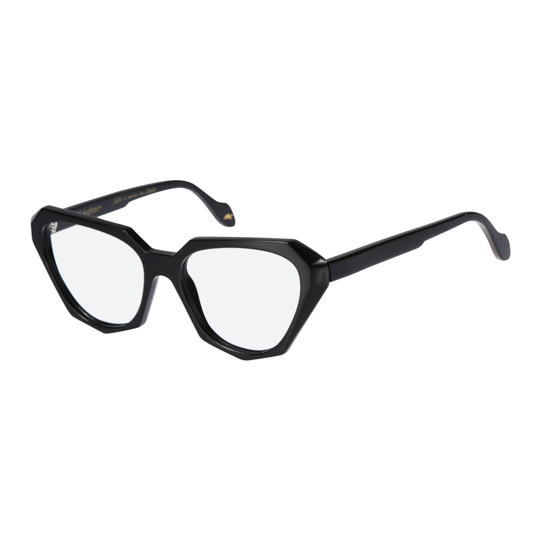 Katrin Light Geometric Frame Sunglasses with Glossy Black Finish