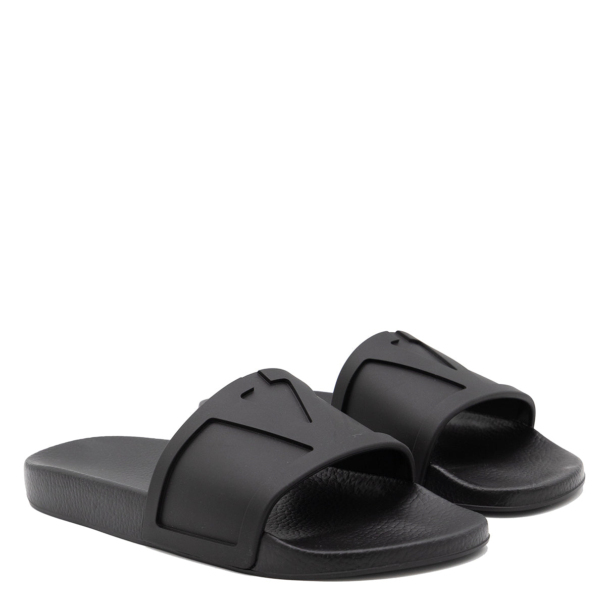 Black Leather Flats