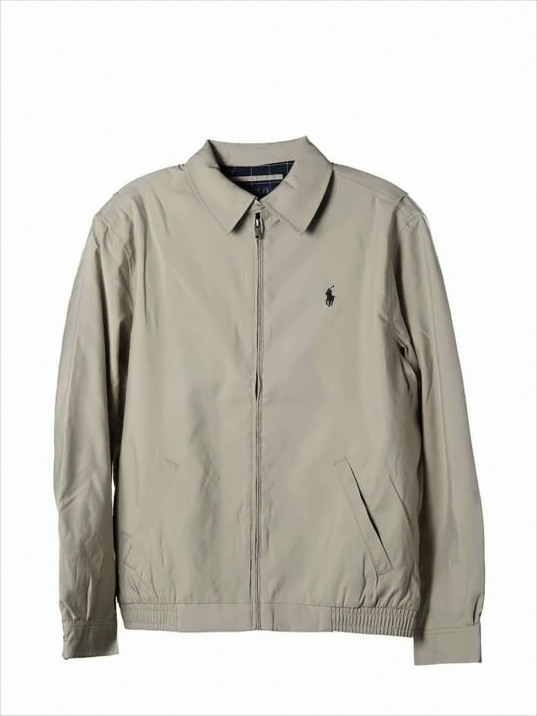 Classic Zip Front Jacket with Stand Collar