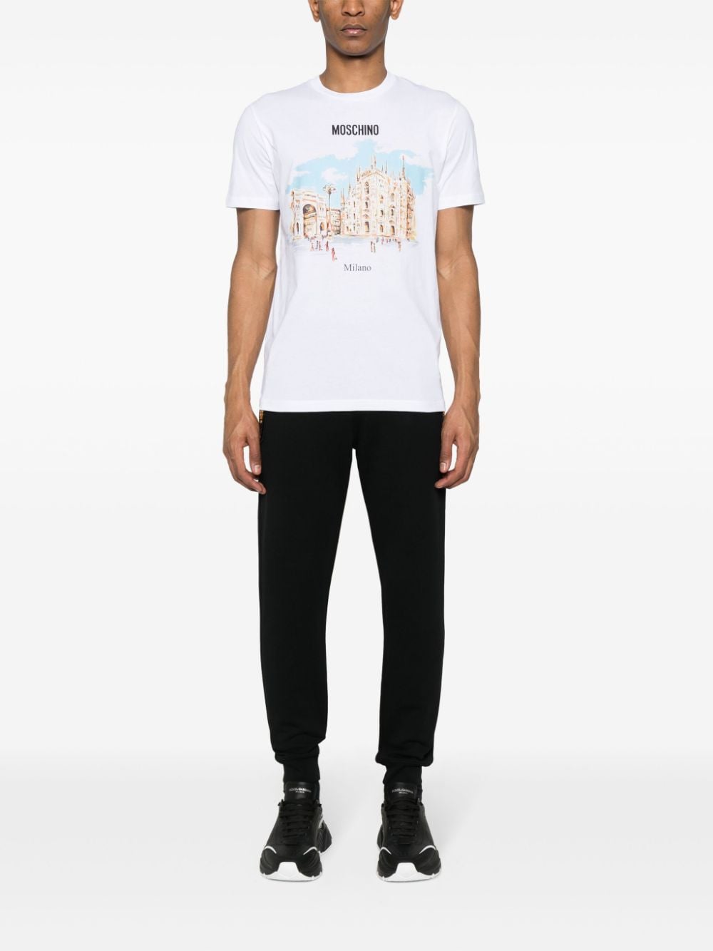Black Cotton Jersey Trousers