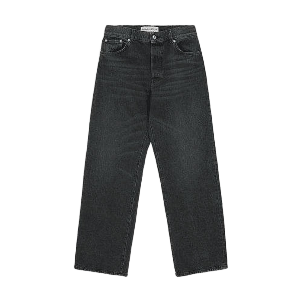 Straight-Leg Denim Pants With Classic Five-Pocket Design