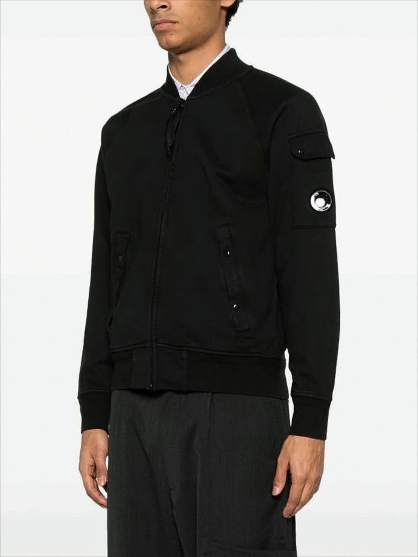 Structured Black Jacket with Ribbed Cuffs