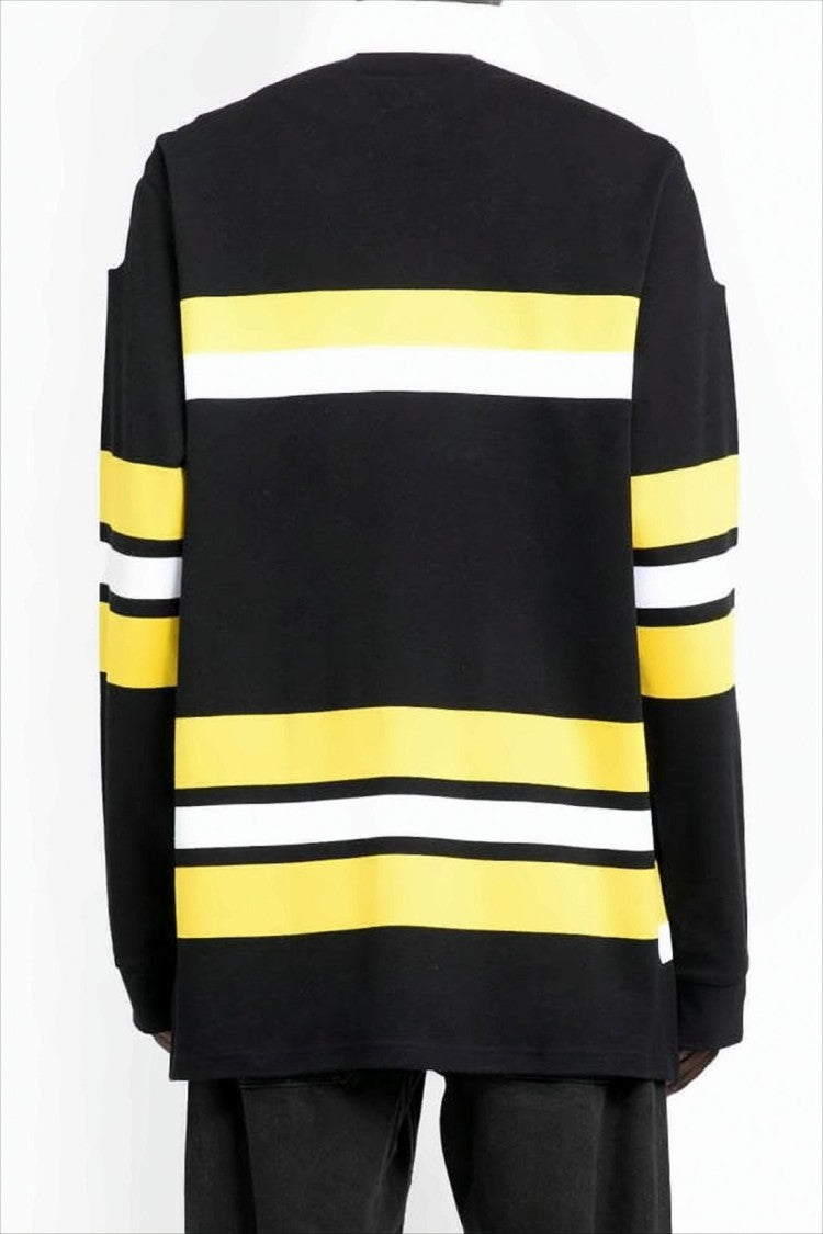 Long-Sleeve Striped T-Shirt with Embroidered Logo