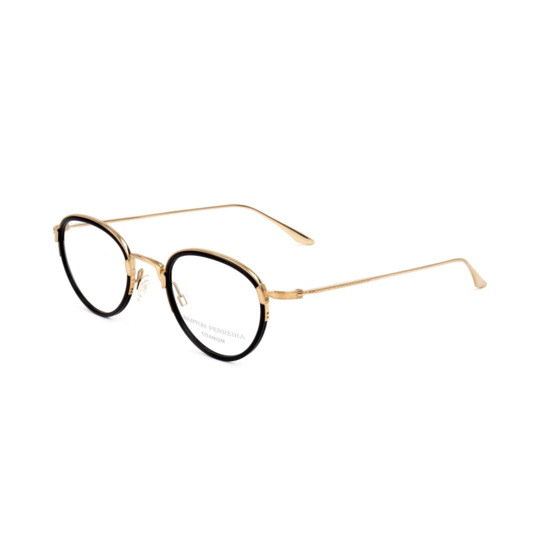 Bp5003 480fc Round Metal Frame Eyeglasses with Contrasting Accents