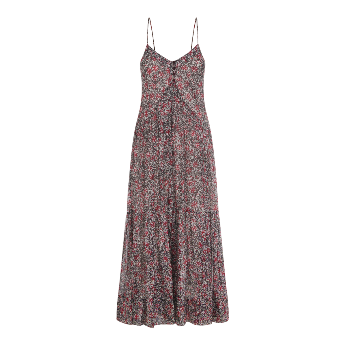Flowing Maxi Dress with Spaghetti Straps