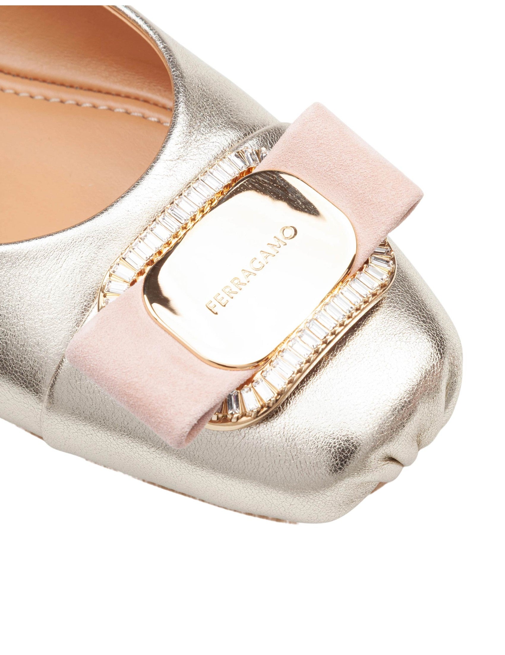 New Vara Ballerina Flats In Laminated Nappa