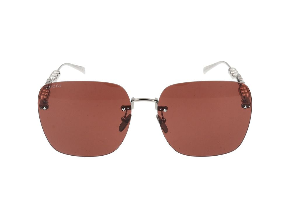Sunglasses Gucci GG1923SA 002 silver silver brown 63/17/145