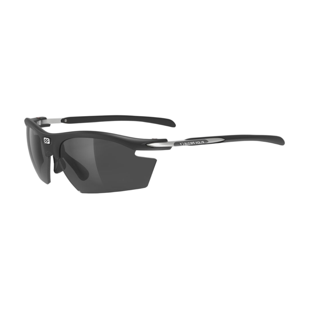 Rydon Black Matte Matte Black Semi-Rimless Sunglasses