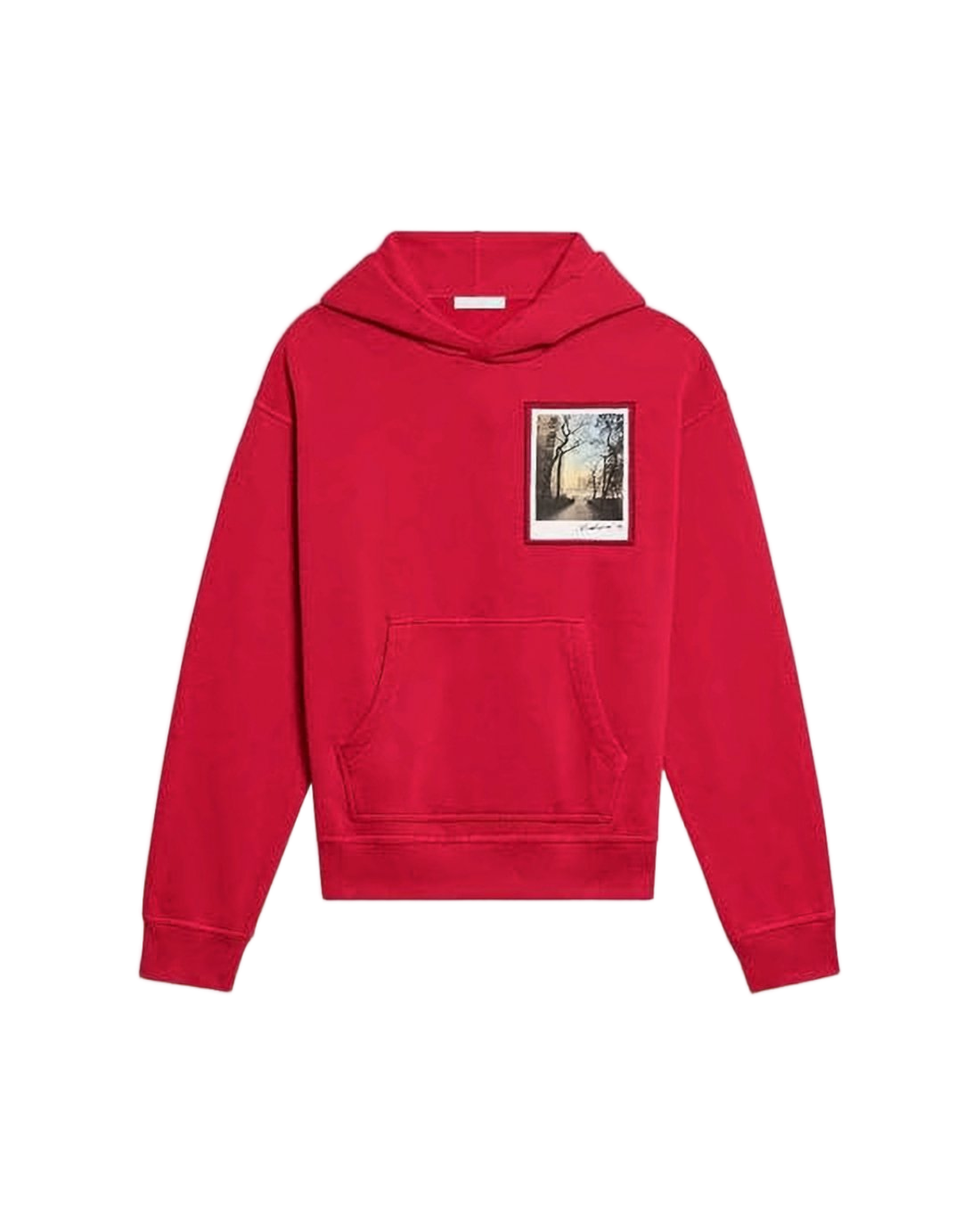 Red Hoodie with Kangaroo Pocket