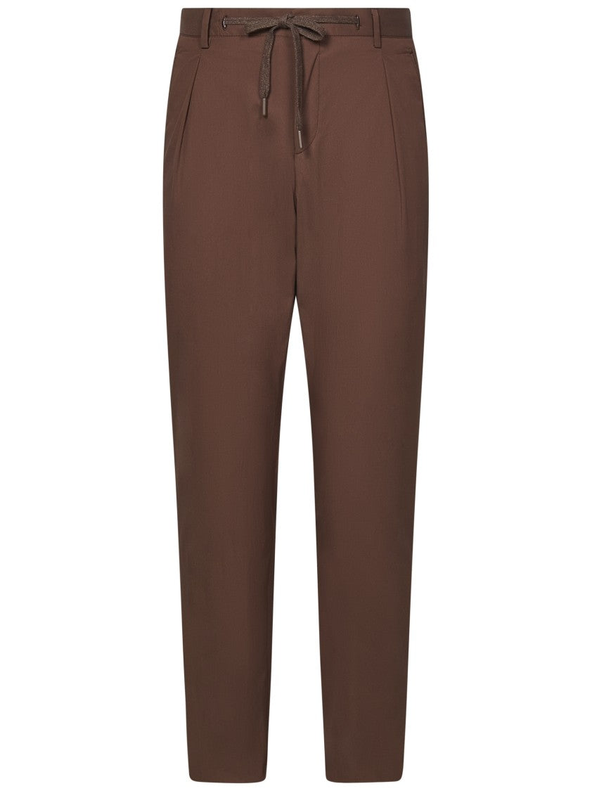 Brown Egyptian Cotton Trousers