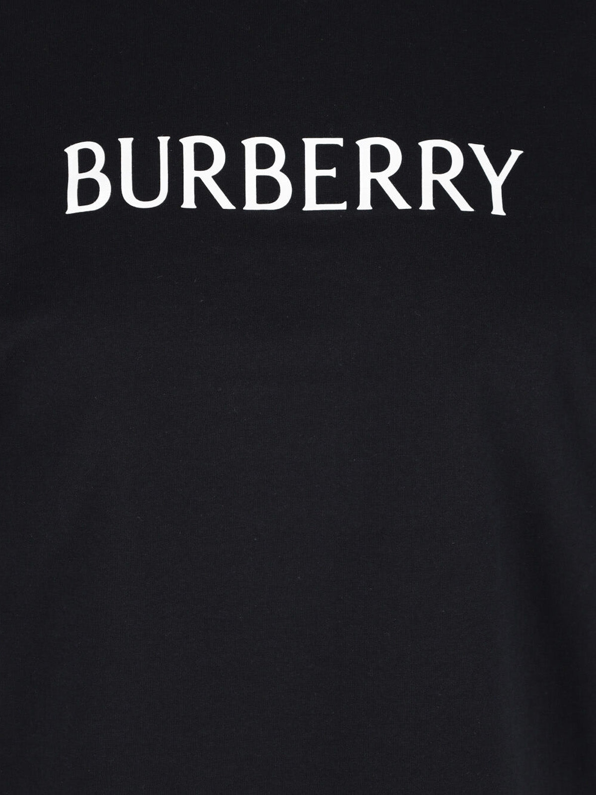 Logo T-Shirt In Black Cotton, Crew Neck