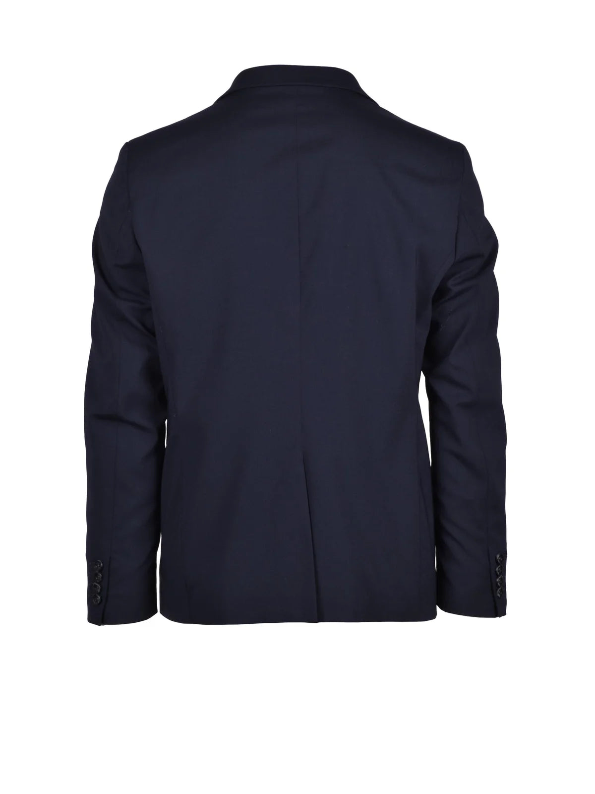 Blue Polyester Wool Lycra Sartorial Suit