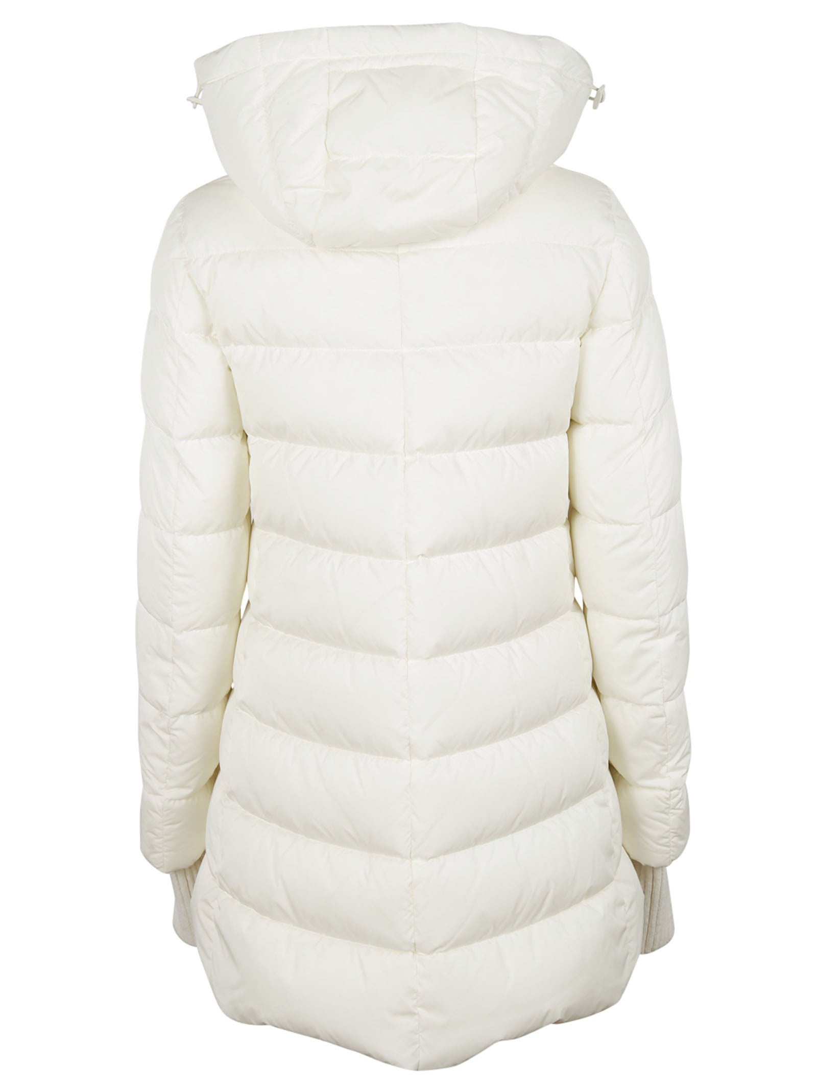 Medium-Length Padded Down Jacket With Removable Hood
