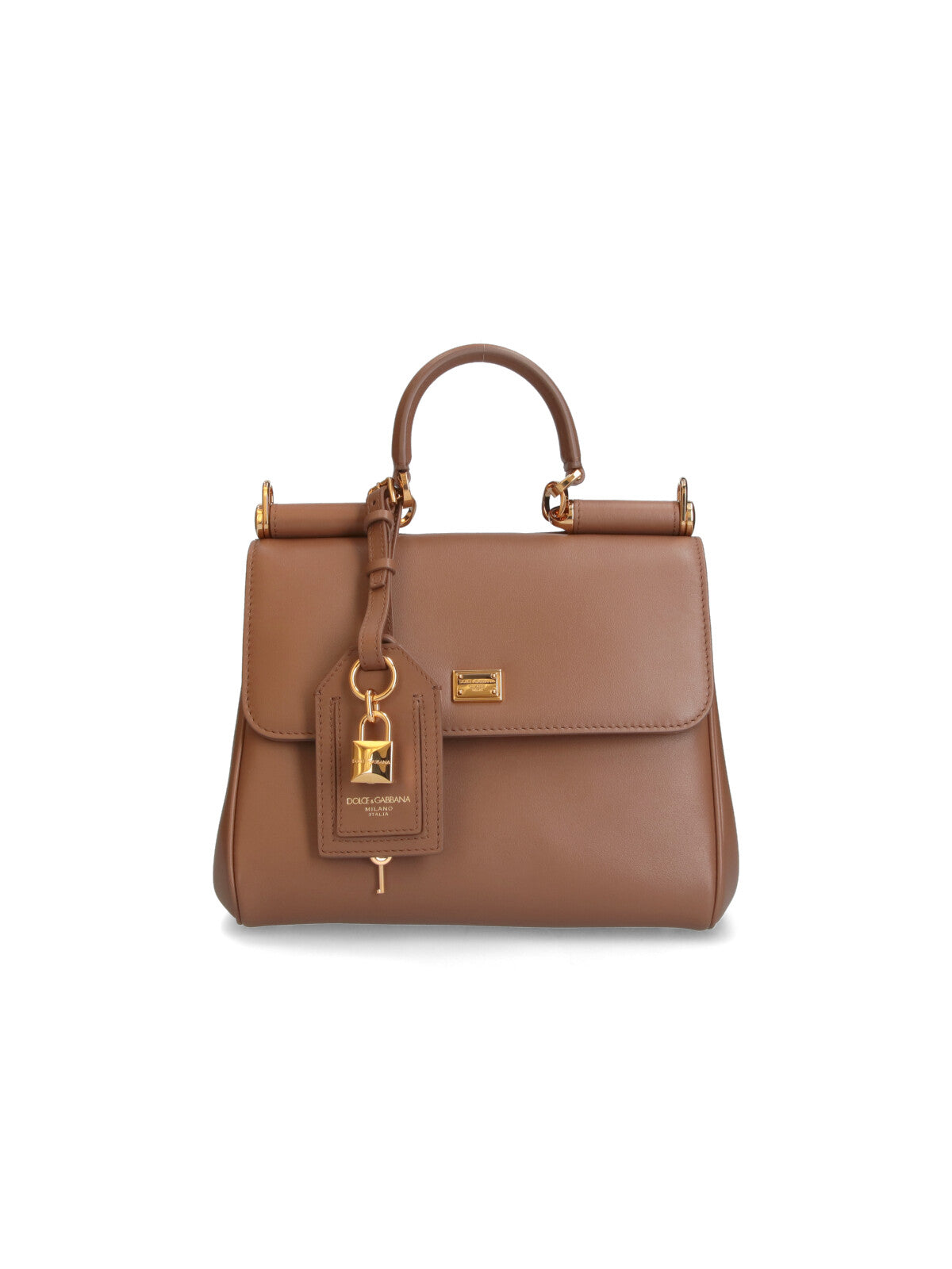 Brown My Sicily Leather Shoulder Bag
