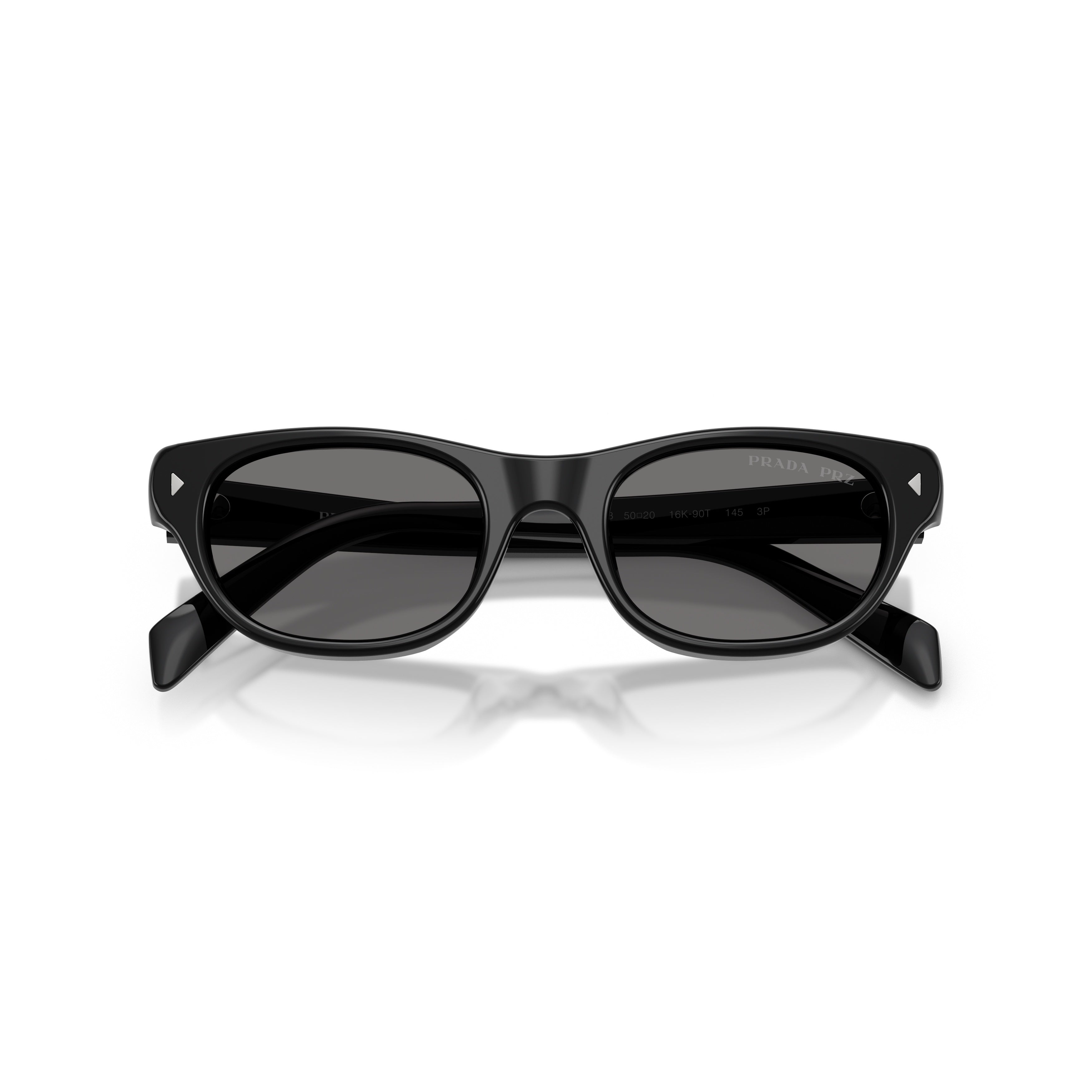 0pr C08s Glossy Black Acetate Sunglasses