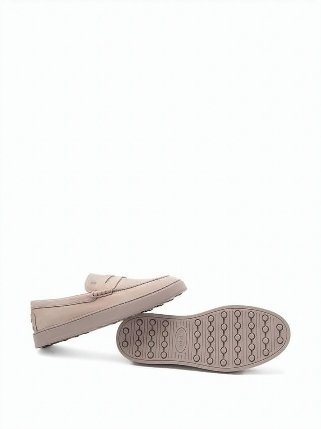 Calf Leather Loafers with Classic Penny Strap