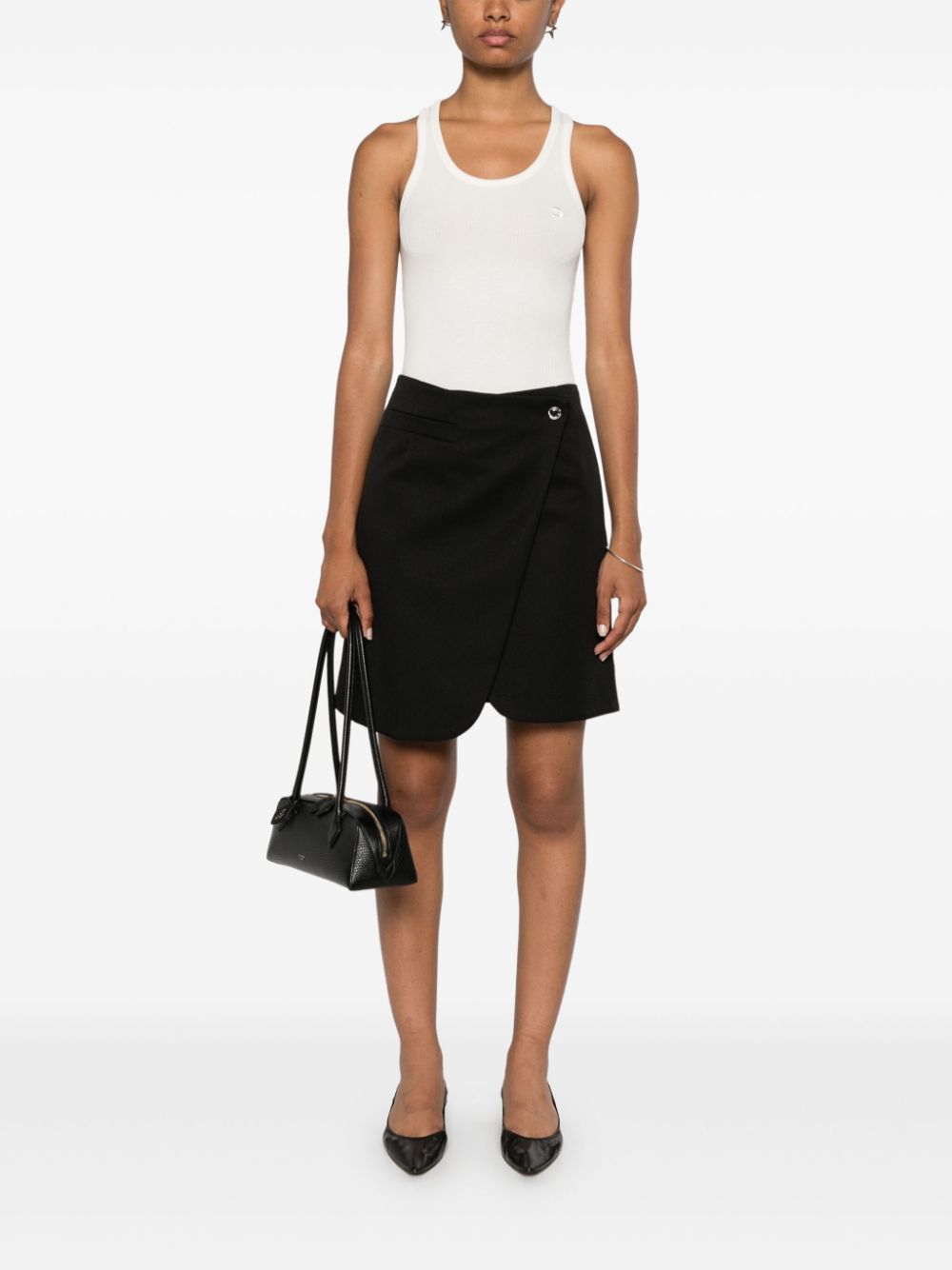 Asymmetric Wraparound Skirt