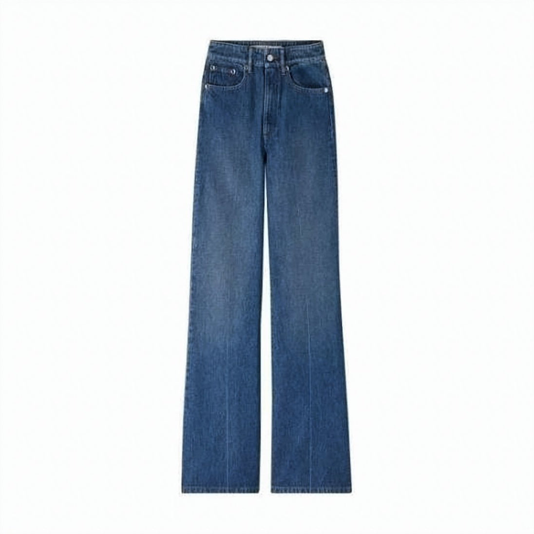 Straight-Leg Denim Pants