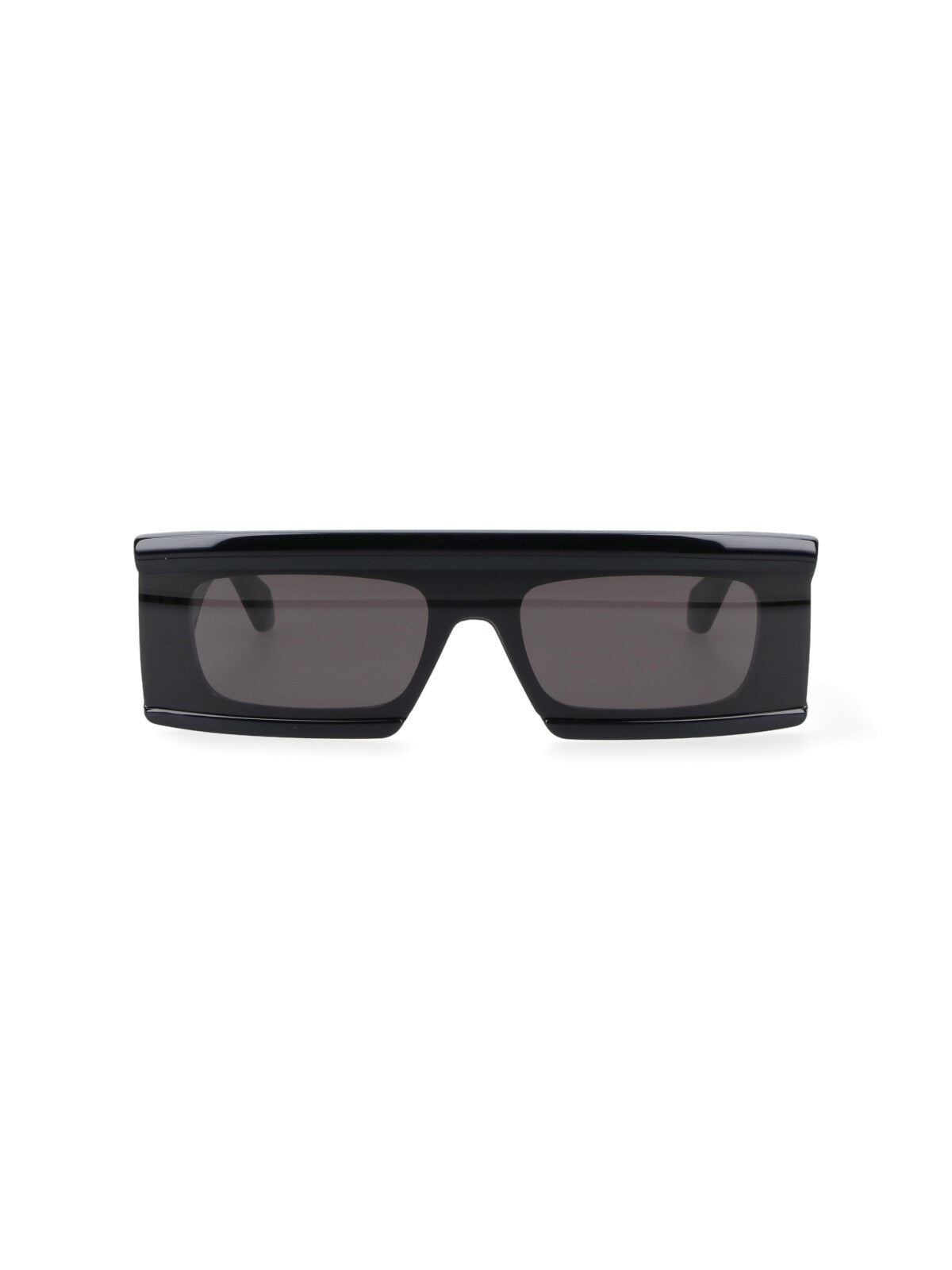 Black Mask Rectangular Acetate Frame Sunglasses