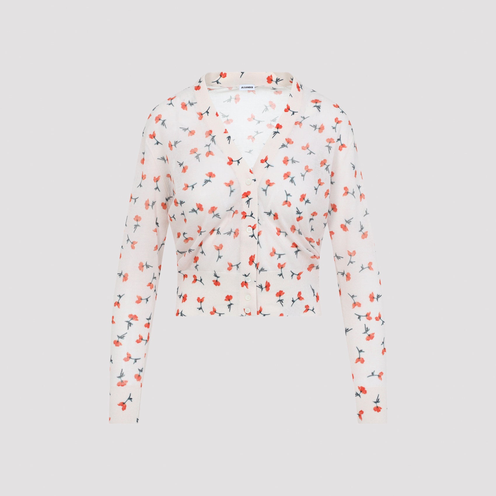 Cotton Blend Knit Sweater