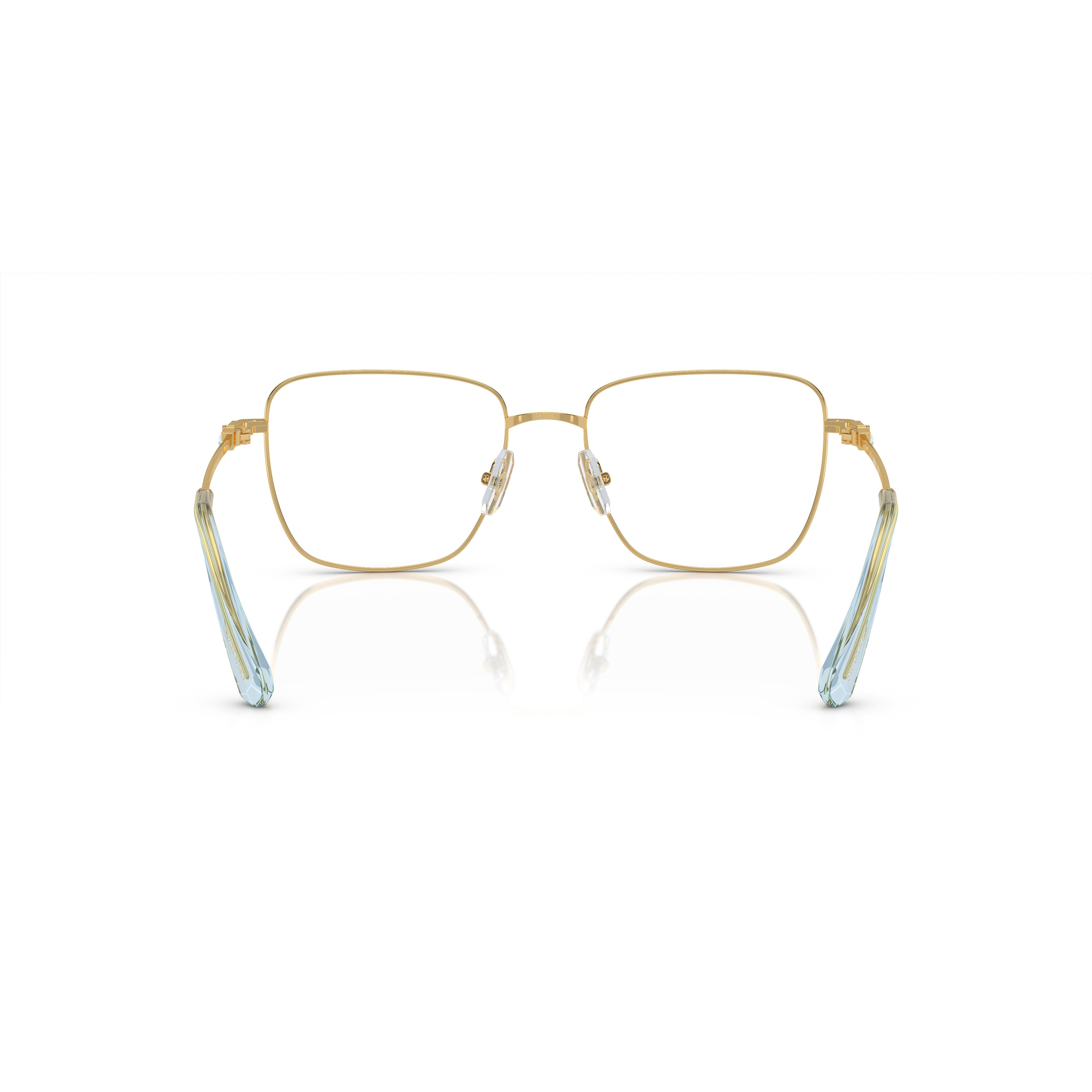 0Sk1003 Delicate Gold Metal Frame Sunglasses with Gradient Temples
