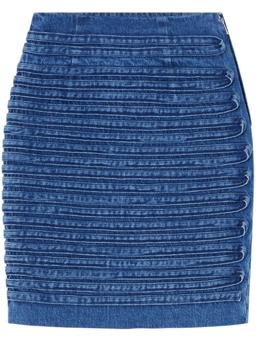High-Waisted Indigo Blue Denim Skirt