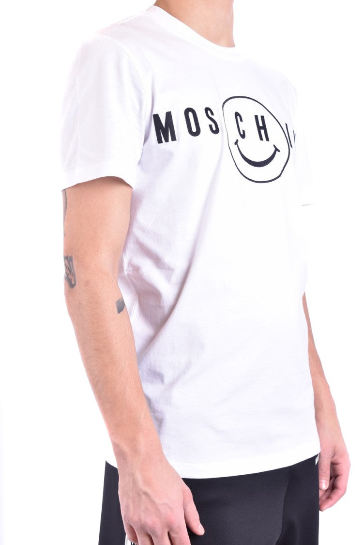 Classic White Tee With Bold Black Print