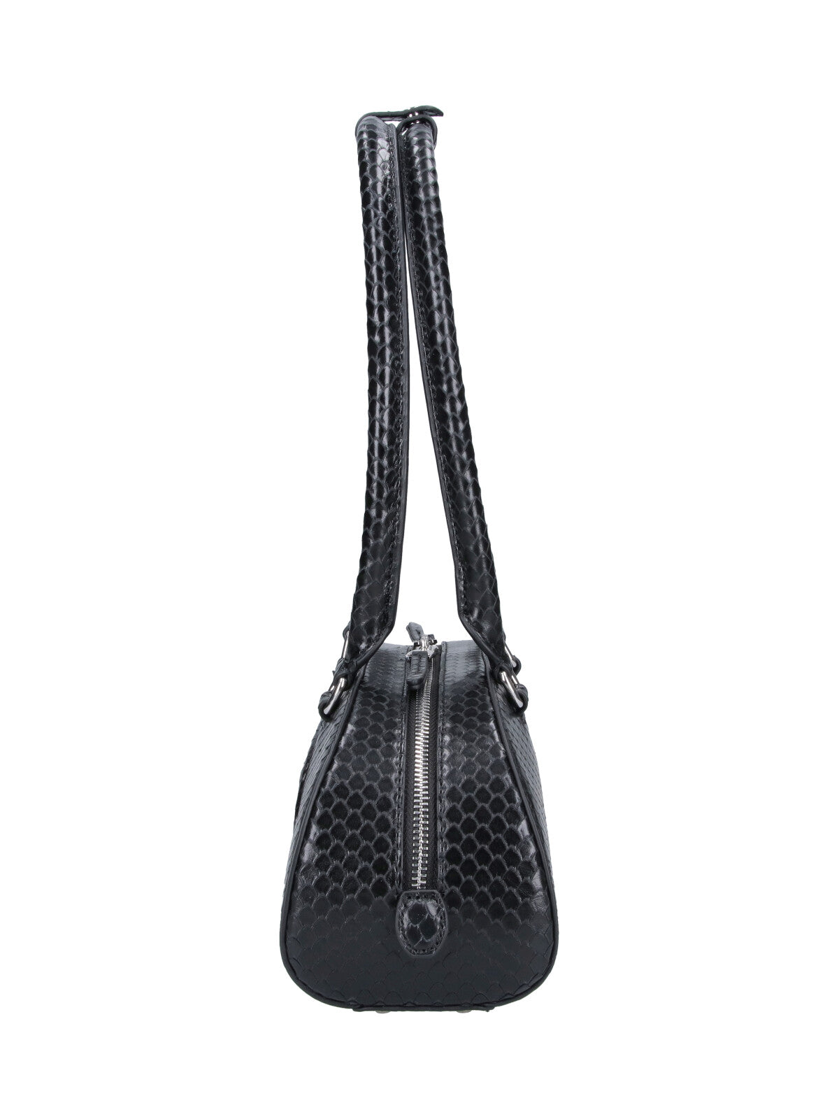 Black 1dr Dome Snake Motif Bag