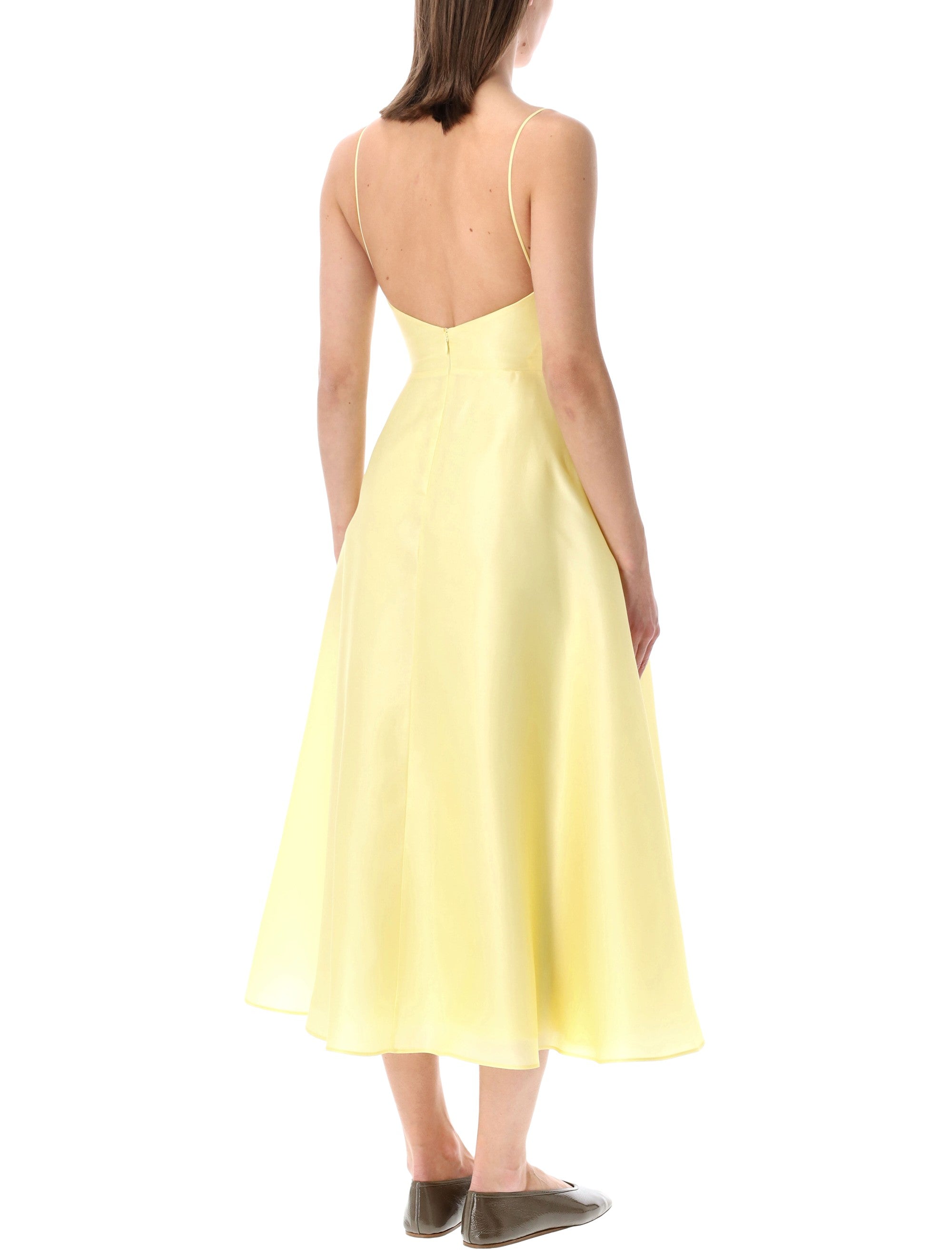 Silk Organza Midi Dress