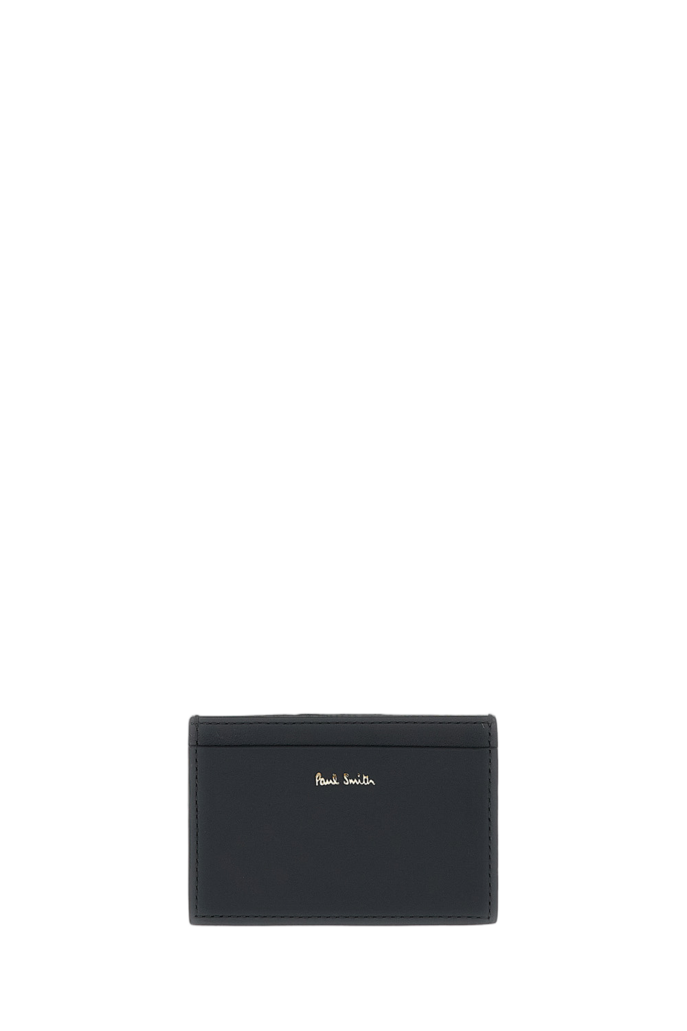 Double-Sided Leather Card Holder With Multicolor Stripe