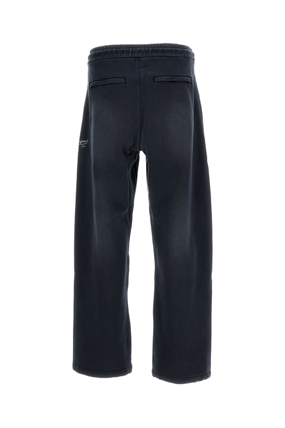 Wide-Leg Cotton Trousers with Adjustable Drawstring
