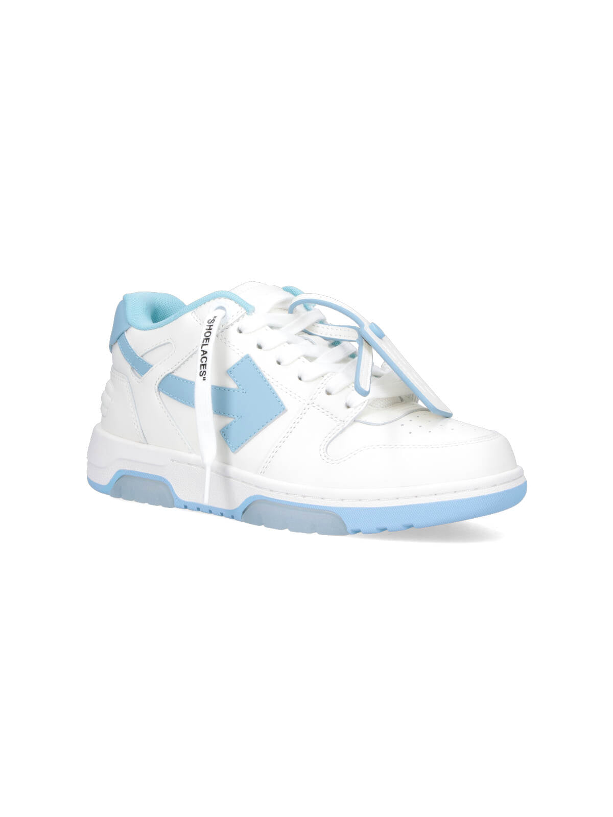 Rounded Toe Low-Top Sneakers With Iconic Details And Blue Accents