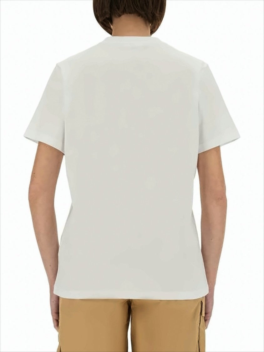 Short-Sleeved Crew Neck T-Shirt with Playful Animal Print
