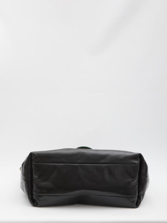Smooth Leather Shoulder Bag