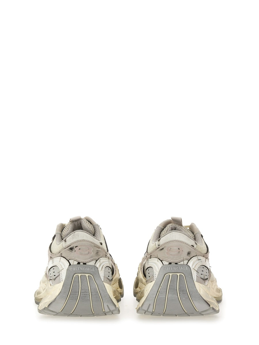 Layered Neutral Toned Sneakers With Chunky Sole