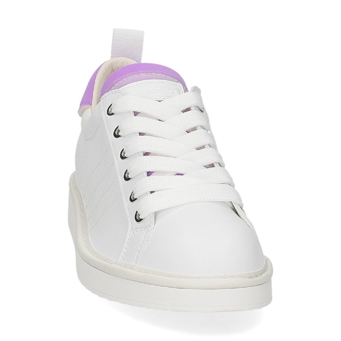 White Eco-Leather Sneakers