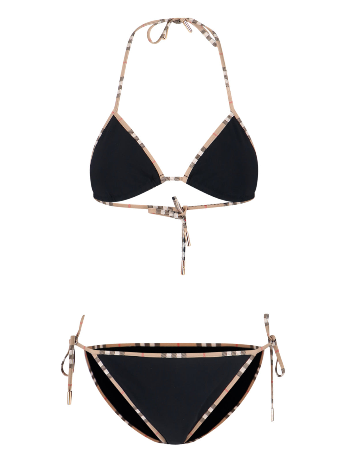 'Check' Bikini – Black