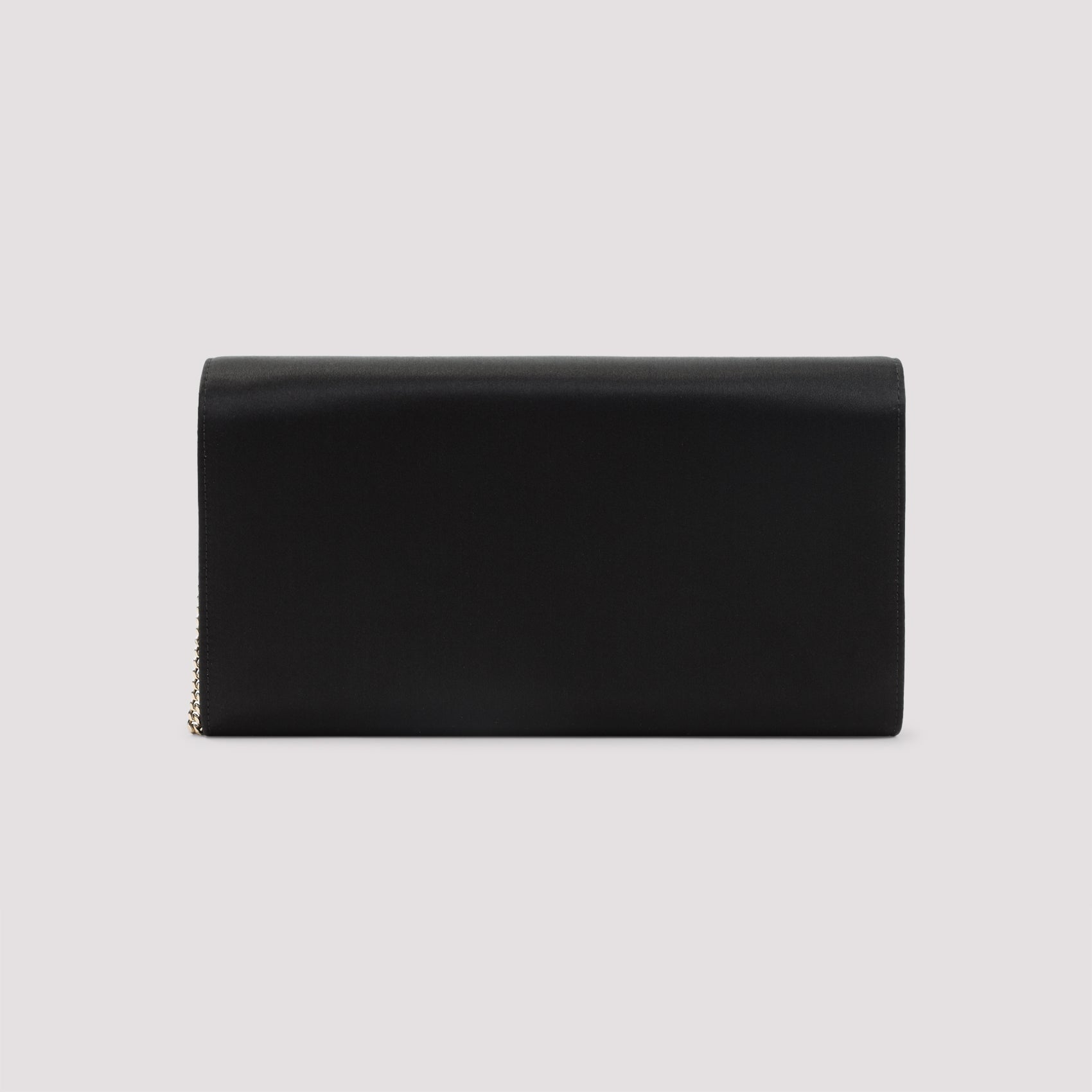 Satin Clutch with Crystal Embellishment