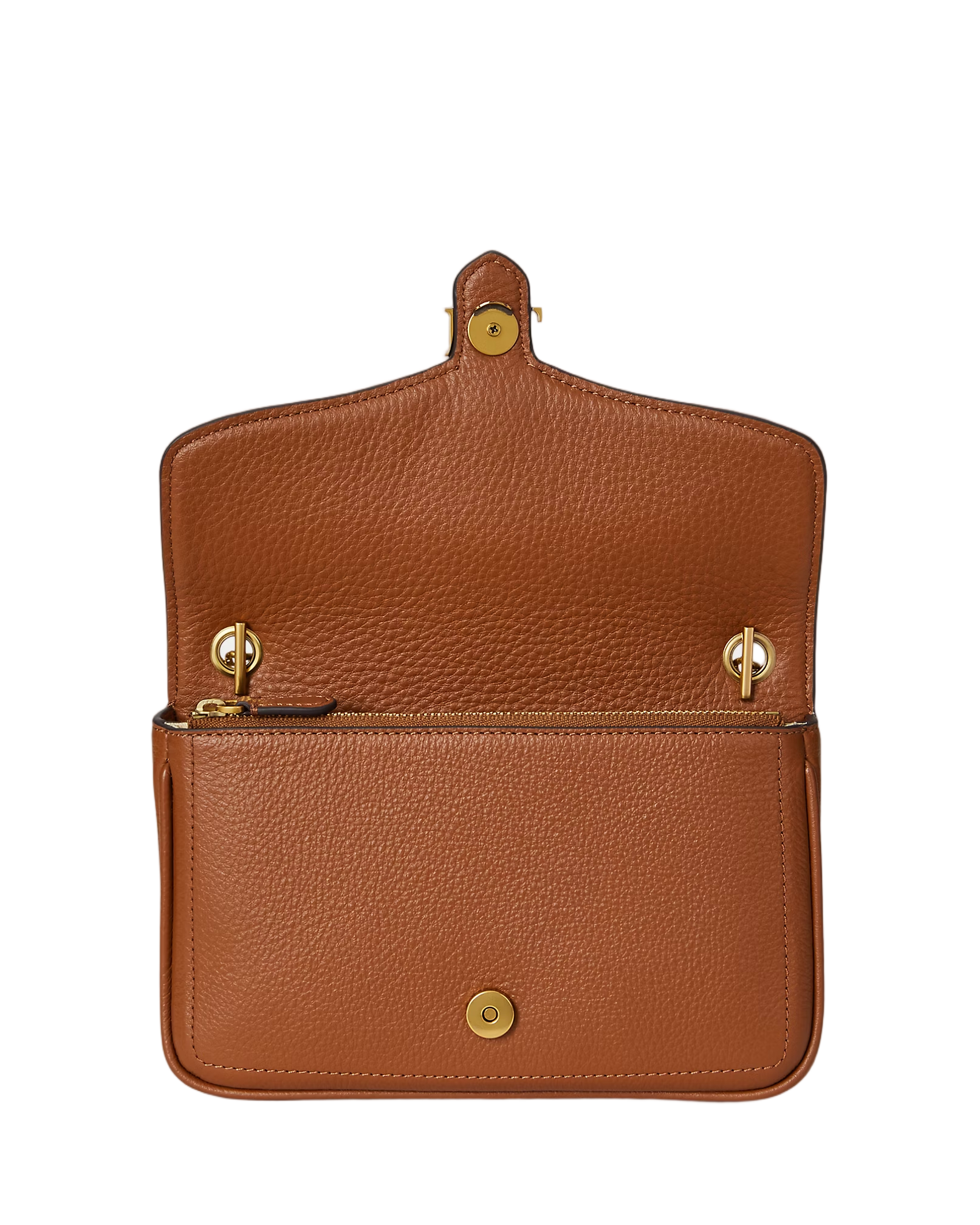 Luxe Pebble Leather Wallet on a Chain
