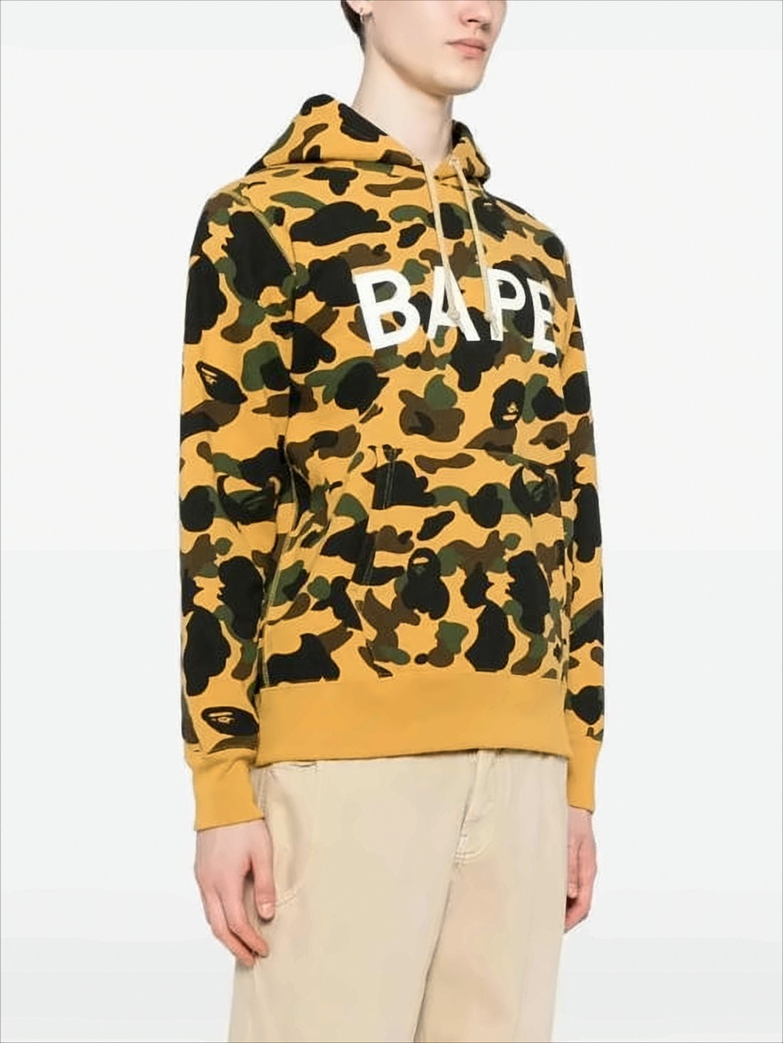 BAPE Camouflage Hoodie with Drawstring Hood