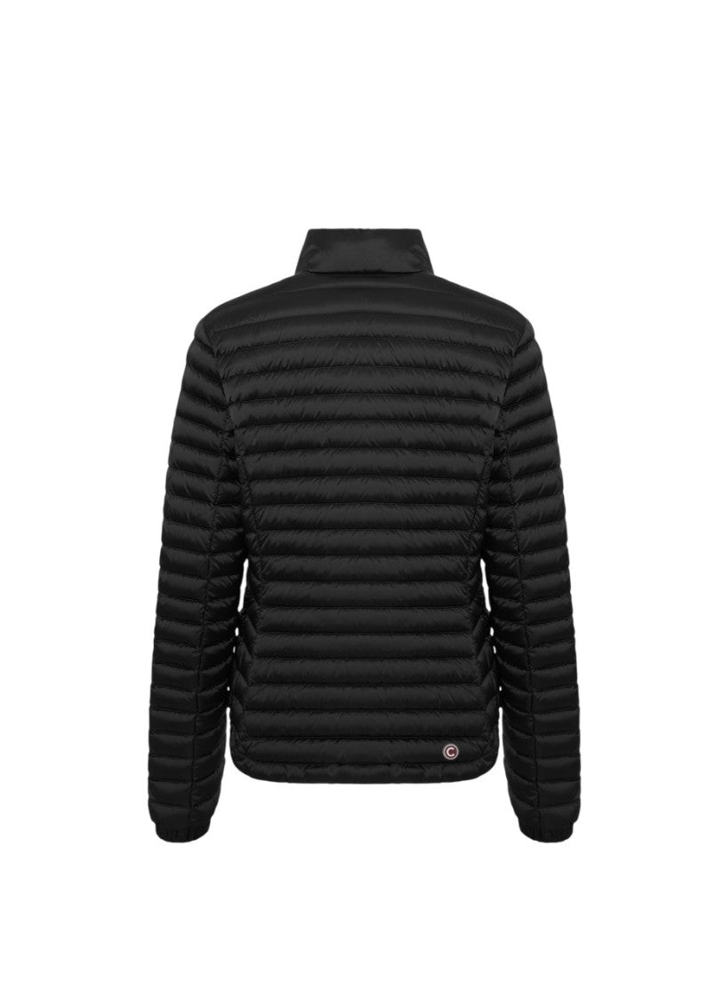 Fitted Water-Repellent Jacket with Horizontal Quilting