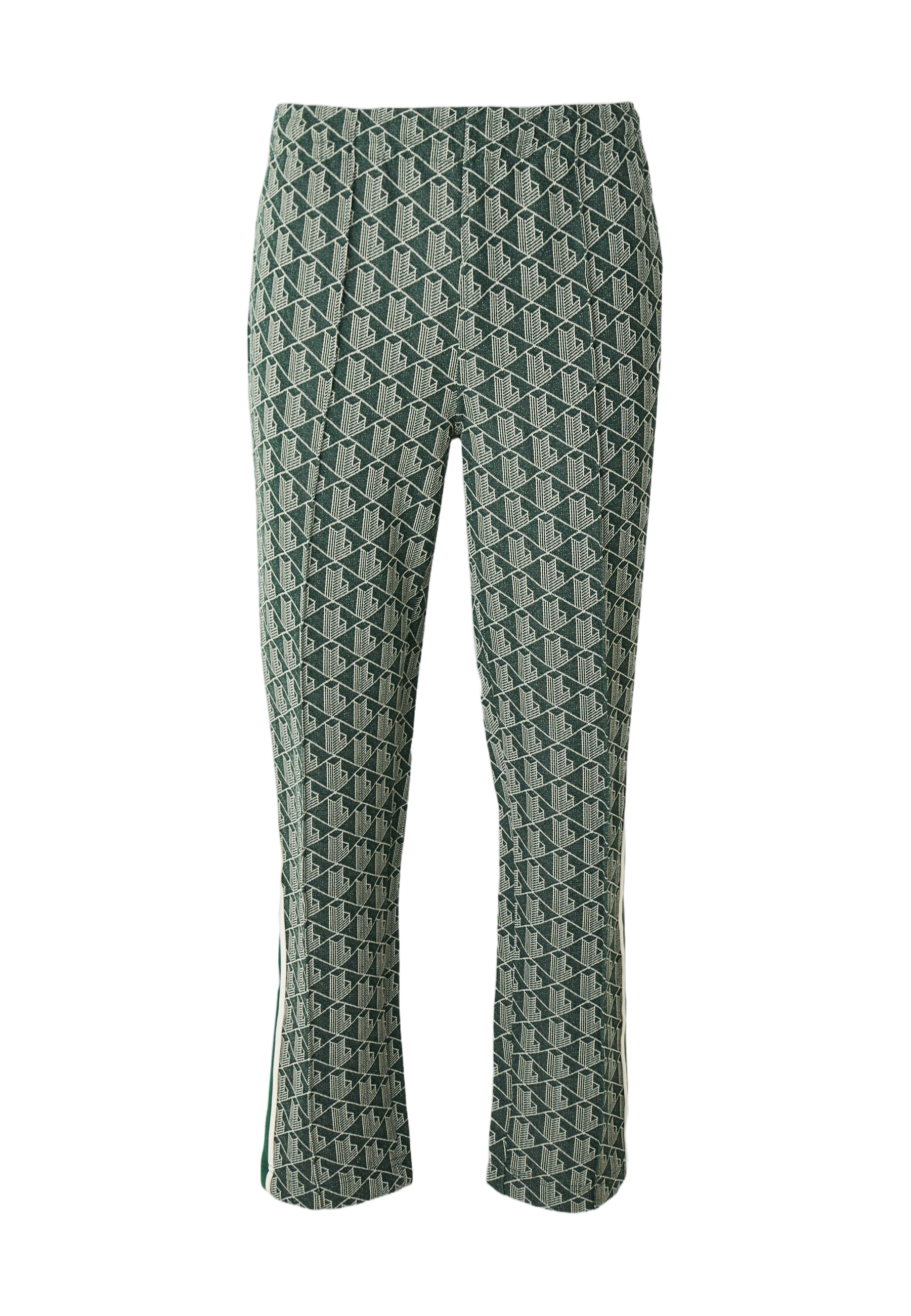 Tapered Fit Casual Pants with Geometric Pattern