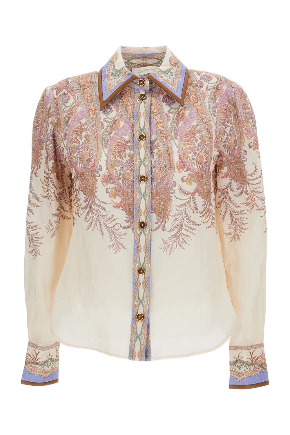 Cream Paisley Print Bodysuit
